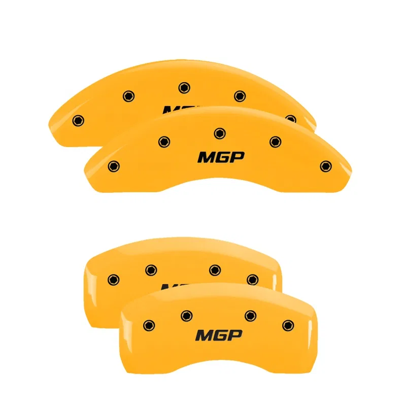 16244SMGPYL – MGP CALIPER Caliper Cover, Set of 4 MGP Logo Powder Coated Yellow Aluminum